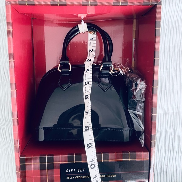 NIB Mini Me Jelly Crossbody and Cardholder / Black - Picture 2 of 7